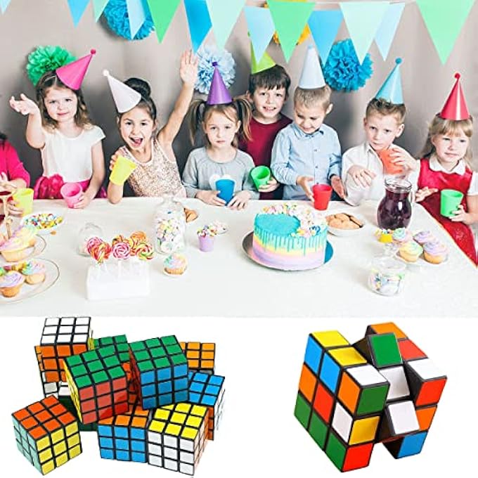 MINI MAGIC CUBE 15 PIECES RUBIKS CUBE SPEED CUBE MAGIC CUBE MINI SET 3D PUZZLE TOY BRAINTEASER SMALL GIFTS FOR CHILDREN ADULTS BEGINNERS (3 X 3 X 3 CM) - Image 4